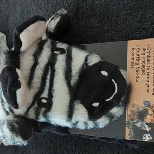 Smithsonian Black and White Longamals Dog Toy